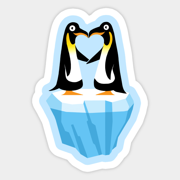 Penguine Love Sticker by ticulin